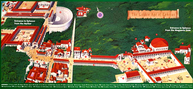 Where is Ephesus, Ephesus location, Ephesus Location Map
